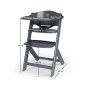 Krzesełko do karmienia Enock Black + poduszka / Kinderkraft