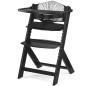Krzesełko do karmienia Enock Black + poduszka / Kinderkraft