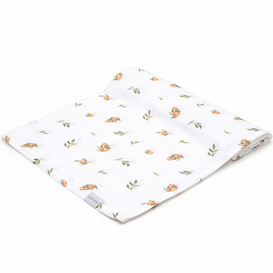 Otulacz mu艣linowy 120x120 cm Secret / Qbana Mama Otulacz mu艣linowy 120x120 cm Secret / Qbana Mama