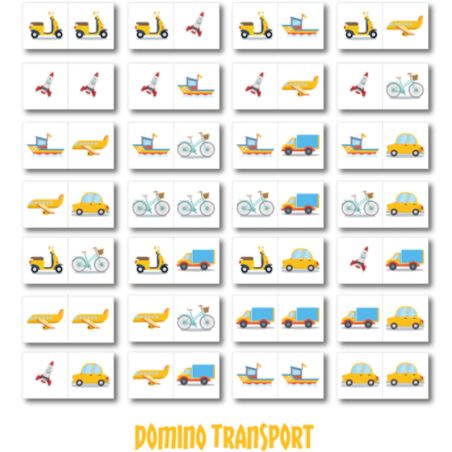 Gra domino Transport XXL 28 el. / Akson