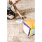 Miękka kostka edukacyjna z kieszeniami + karty + pisak / Akson Miękka kostka edukacyjna z kieszeniami + karty + pisak / Akson