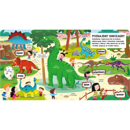 Książeczka z okienkami Dinozaury / Aksjomat