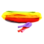 Piłka balonowa tęczowa 30 cm / Akson