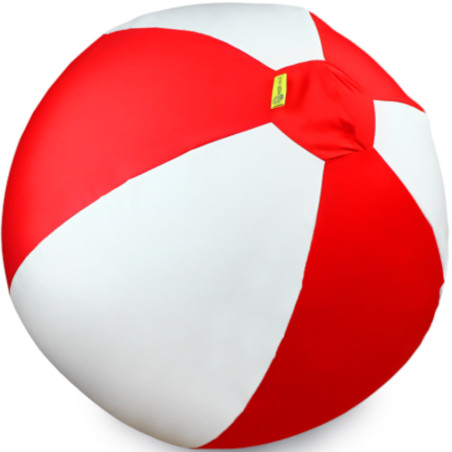 Piłka balonowa biało-czerwona 85 cm / Akson