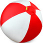 Piłka balonowa biało-czerwona 85 cm / Akson