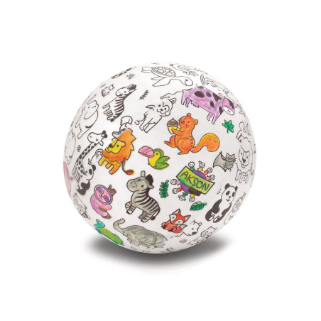 Piłka balonowa do kolorowania Zwierzątka 35 cm / Akson