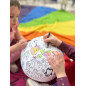 Piłka balonowa do kolorowania Zwierzątka 35 cm / Akson