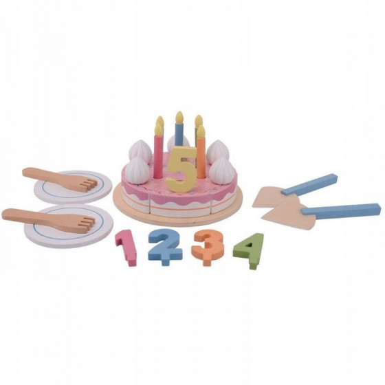 Tort urodzinowy + akcesoria / Joueco