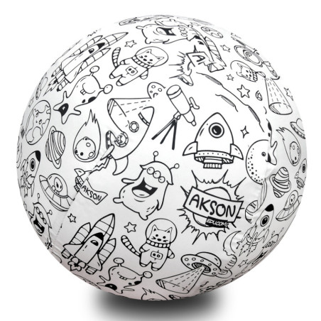 Piłka balonowa do kolorowania Kosmos 35 cm / Akson