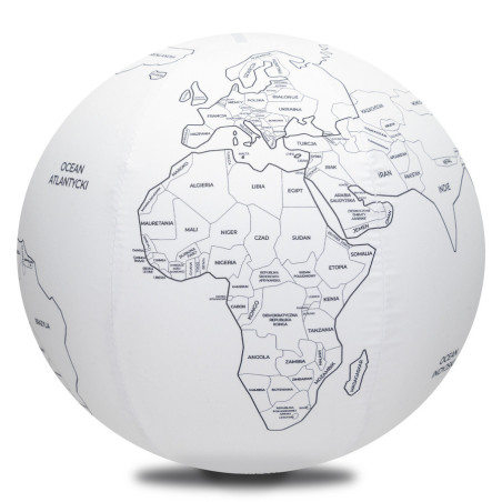 Piłka balonowa do kolorowania Państwa Świata PL 30 cm / Akson