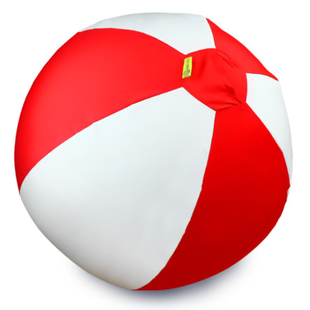 Piłka balonowa biało-czerwona 30 cm / Akson
