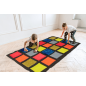 Mata sensoryczna Twister 105x155 cm + kostka i 4 opaski / Akson