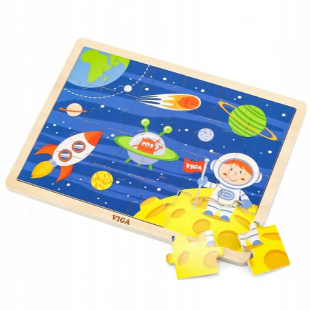 Drewniane puzzle Kosmos 24 el. / Viga