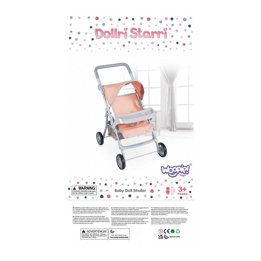 Spacerówka dla lalek w kwiaty / Woopie