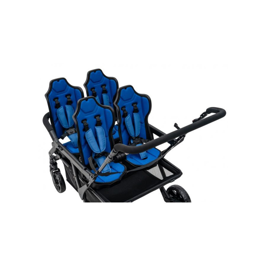 Wózek spacerowy do żłobka Lidoo Revers Blue 4-osobowy / Familidoo