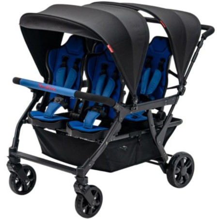 Wózek spacerowy do żłobka Lidoo Revers Blue 4-osobowy / Familidoo
