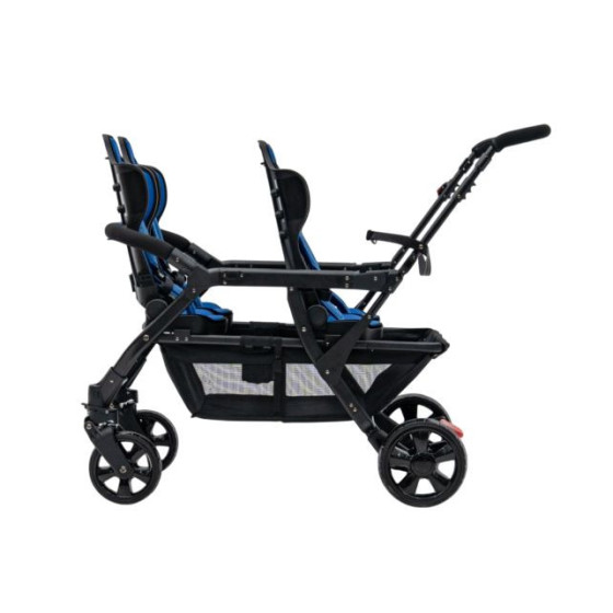 Wózek spacerowy do żłobka Lidoo Revers Blue 4-osobowy / Familidoo