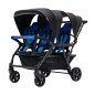 Wózek spacerowy do żłobka Lidoo Revers Blue 4-osobowy / Familidoo