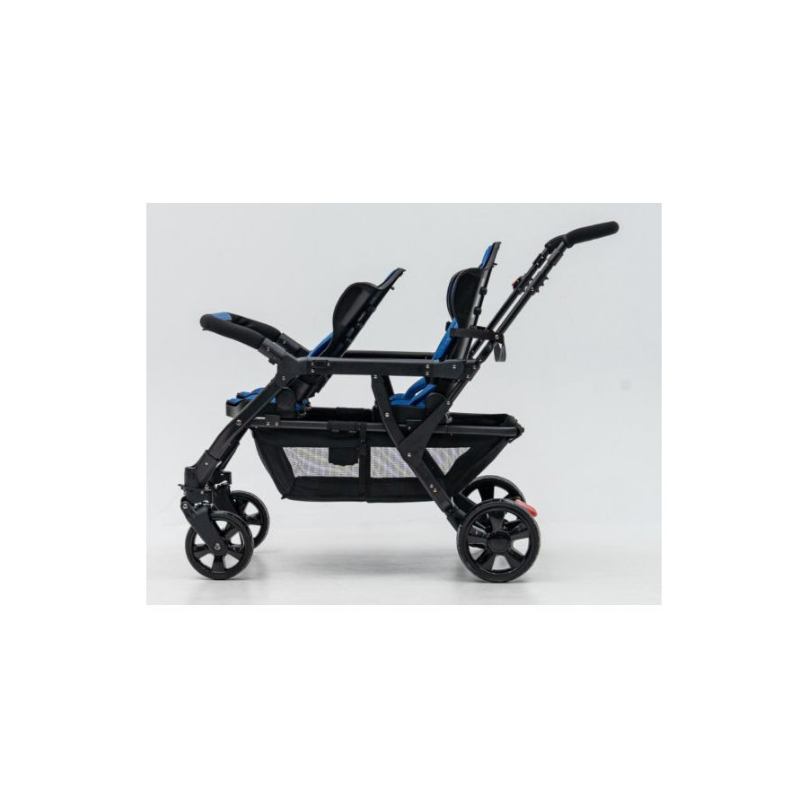 Wózek spacerowy do żłobka Lidoo Revers Blue 4-osobowy / Familidoo