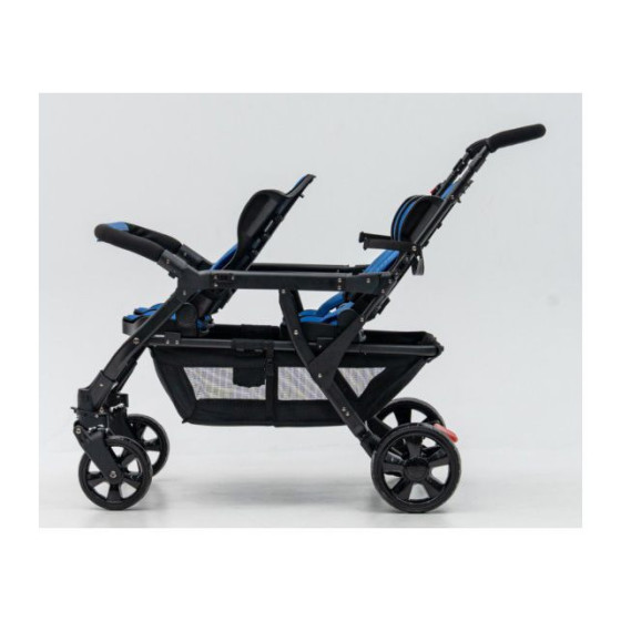 Wózek spacerowy do żłobka Lidoo Revers Blue 4-osobowy / Familidoo