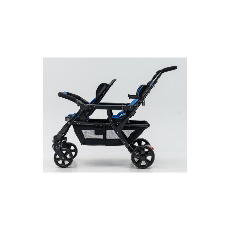 Wózek spacerowy do żłobka Lidoo Revers Blue 4-osobowy / Familidoo