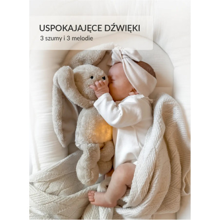 Szumiący królik 5w1 z lampką Beżowy / Szumisie