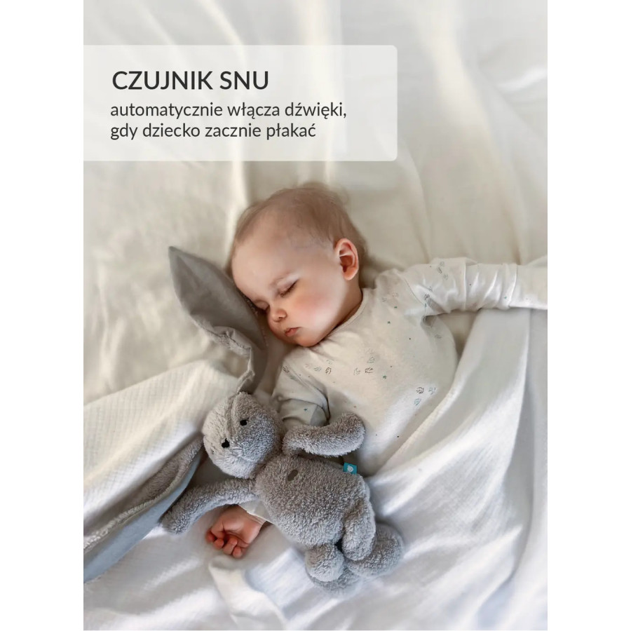 Szumiący królik 5w1 z lampką Różowy / Szumisie