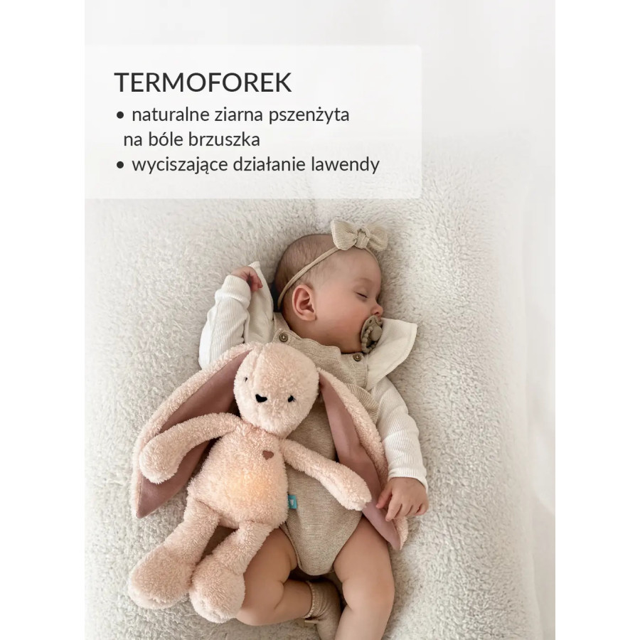 Szumiący królik 5w1 z lampką Różowy / Szumisie