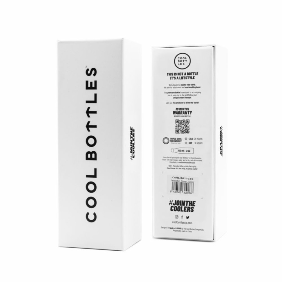 Butelka termiczna Triple cool 350 ml Metallic silver / Cool Bottles