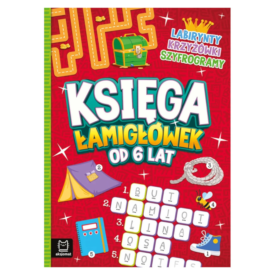 Moja księga łamigłówek Labirynty, krzyżówki, szyfrogramy / Aksjomat Moja księga łamigłówek Labirynty, krzyżówki, szyfrogramy / Aksjomat