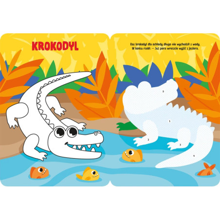 Koloruję i naklejam Zwierzątka w dżungli / Aksjomat