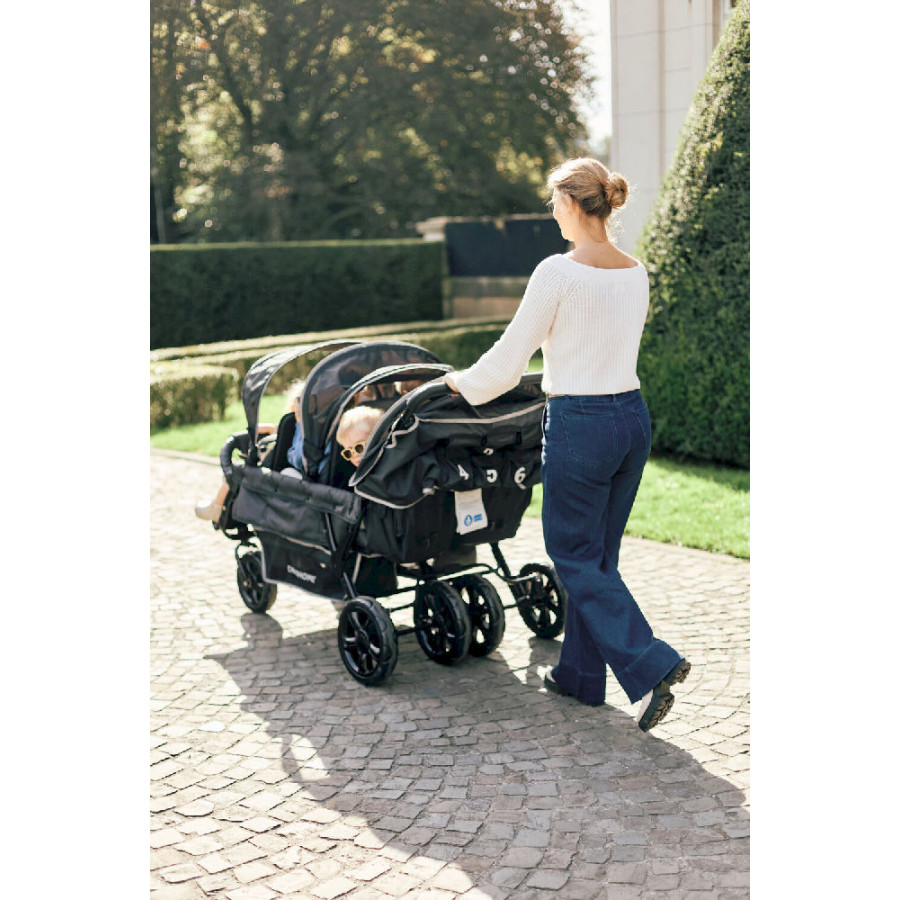 Wózek 6-osobowy do żłobka Sixseater Black / Childhome