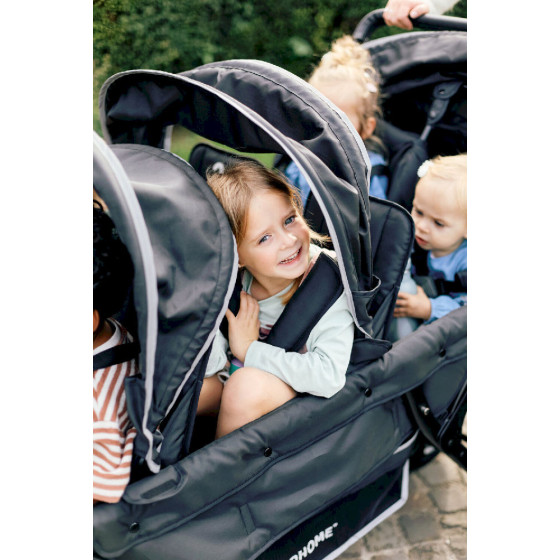Wózek 6-osobowy do żłobka Sixseater Black / Childhome