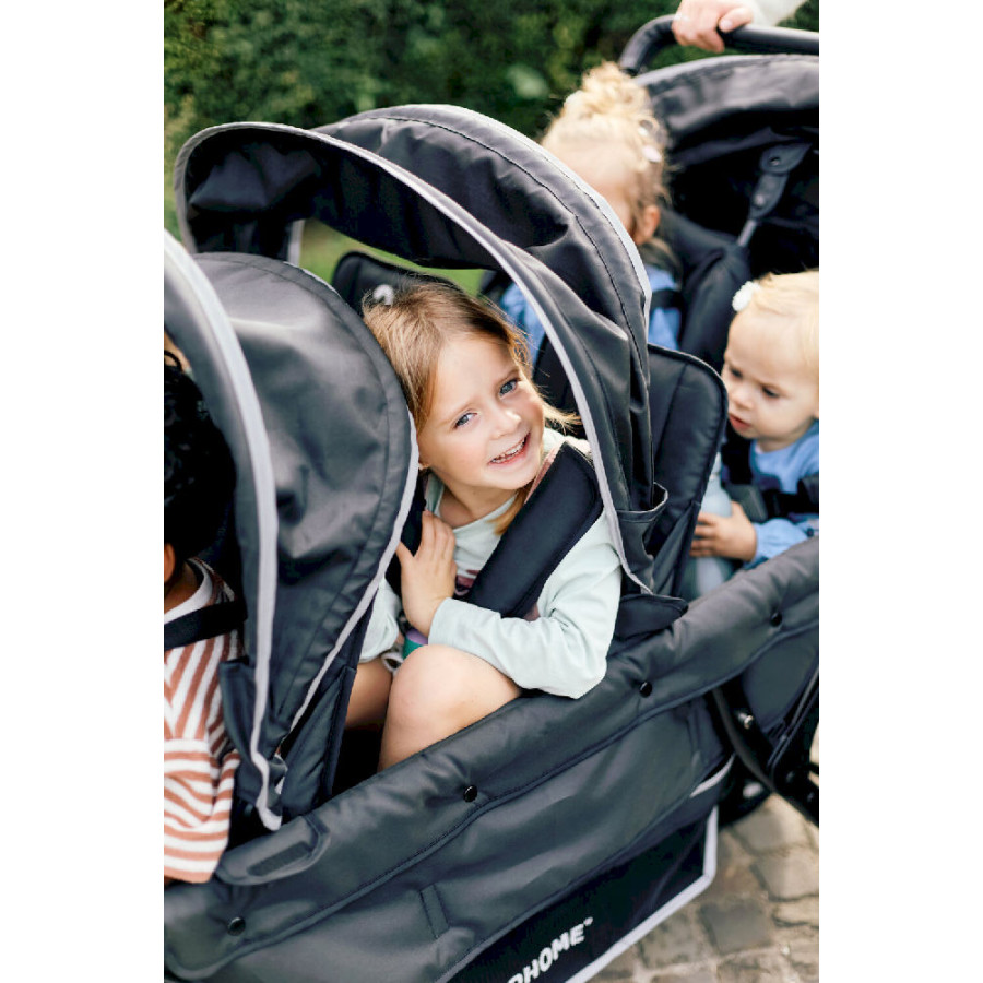 Wózek 6-osobowy do żłobka Sixseater Black / Childhome