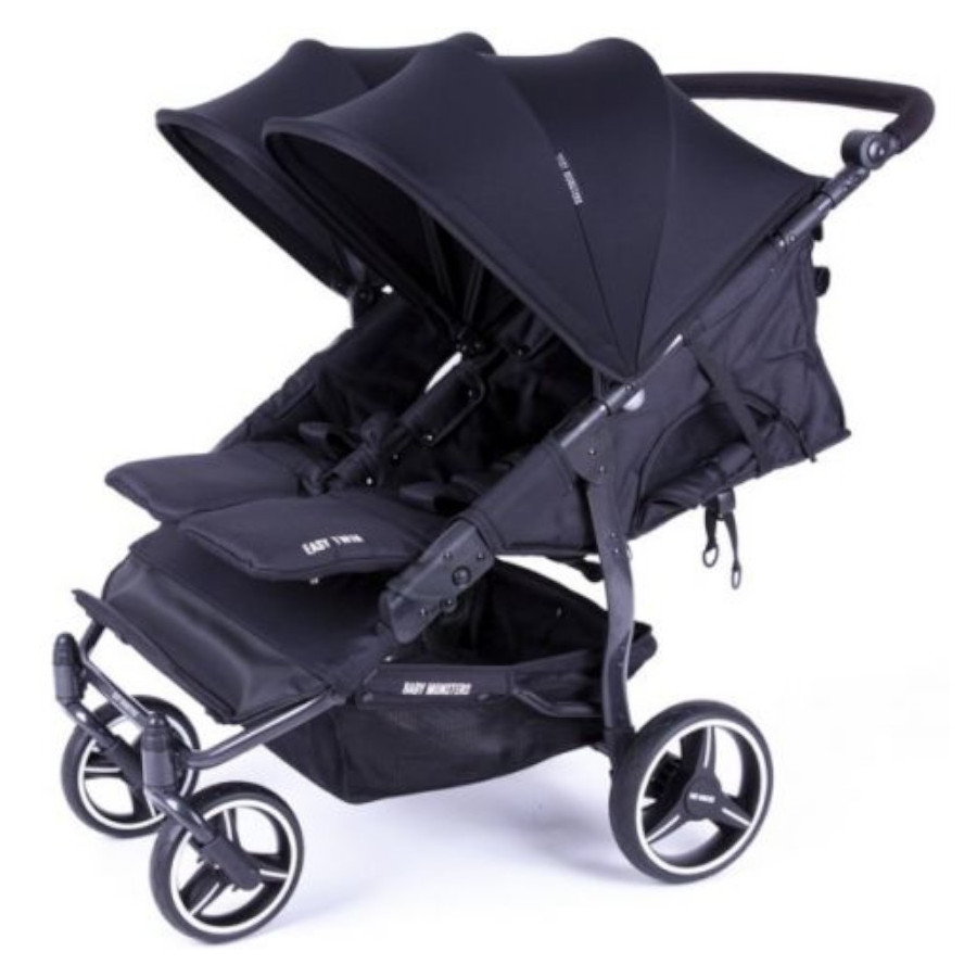 Wózek dla bliźniaków Easy Twin 3S Black / Baby Monsters Wózek dla bliźniaków Easy Twin 3S Black / Baby Monsters