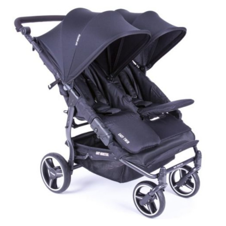 Wózek dla bliźniaków Easy Twin 3S Black / Baby Monsters
