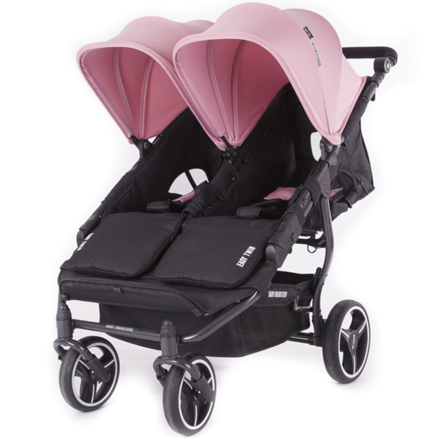 Wózek dla bliźniaków Easy Twin 3S Dolly pink / Baby Monsters Wózek dla bliźniaków Easy Twin 3S Dolly pink / Baby Monsters