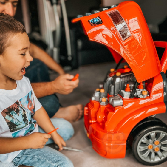 Ciężarówka dla małego mechanika + akcesoria 61 el. / Woopie