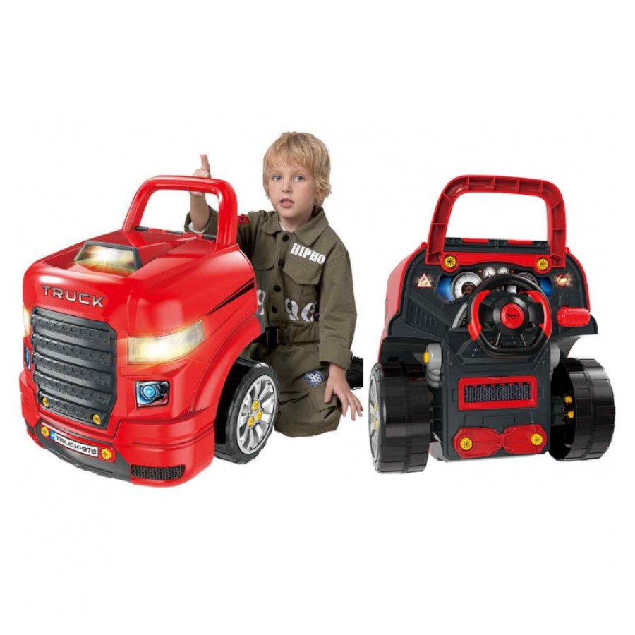 Ciężarówka dla małego mechanika + akcesoria 61 el. / Woopie Ciężarówka dla małego mechanika + akcesoria 61 el. / Woopie