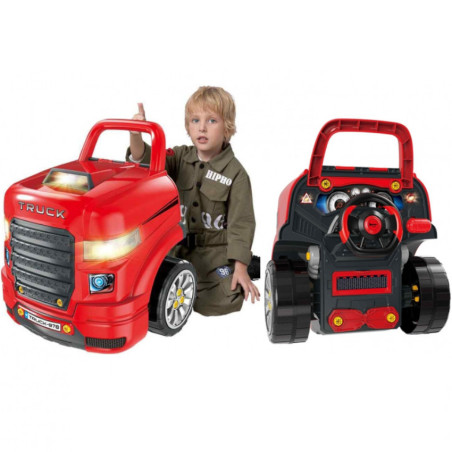 Ciężarówka dla małego mechanika + akcesoria 61 el. / Woopie