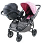 Adaptery do fotelików Cybex, Maxi Cosi - wózek Easy Twin 4 / Baby Monsters Adaptery do fotelików Cybex, Maxi Cosi - wózek Easy Twin 4 / Baby Monsters