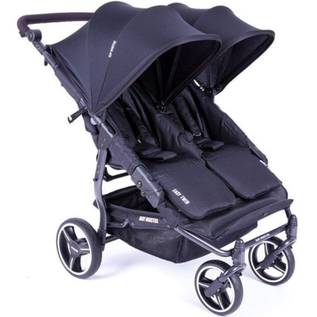 Wózek dla bliźniaków Easy Twin 3S Black / Baby Monsters