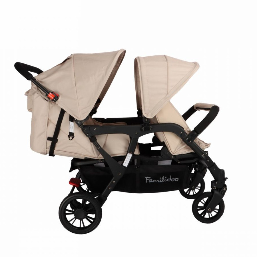 Wózek spacerowy do żłobka Lidoo Lite Sand 4-osobowy / Familidoo