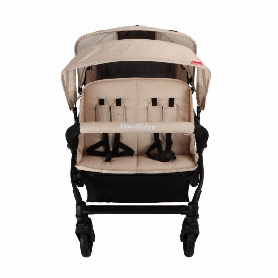 Wózek spacerowy do żłobka Lidoo Lite Sand 4-osobowy / Familidoo