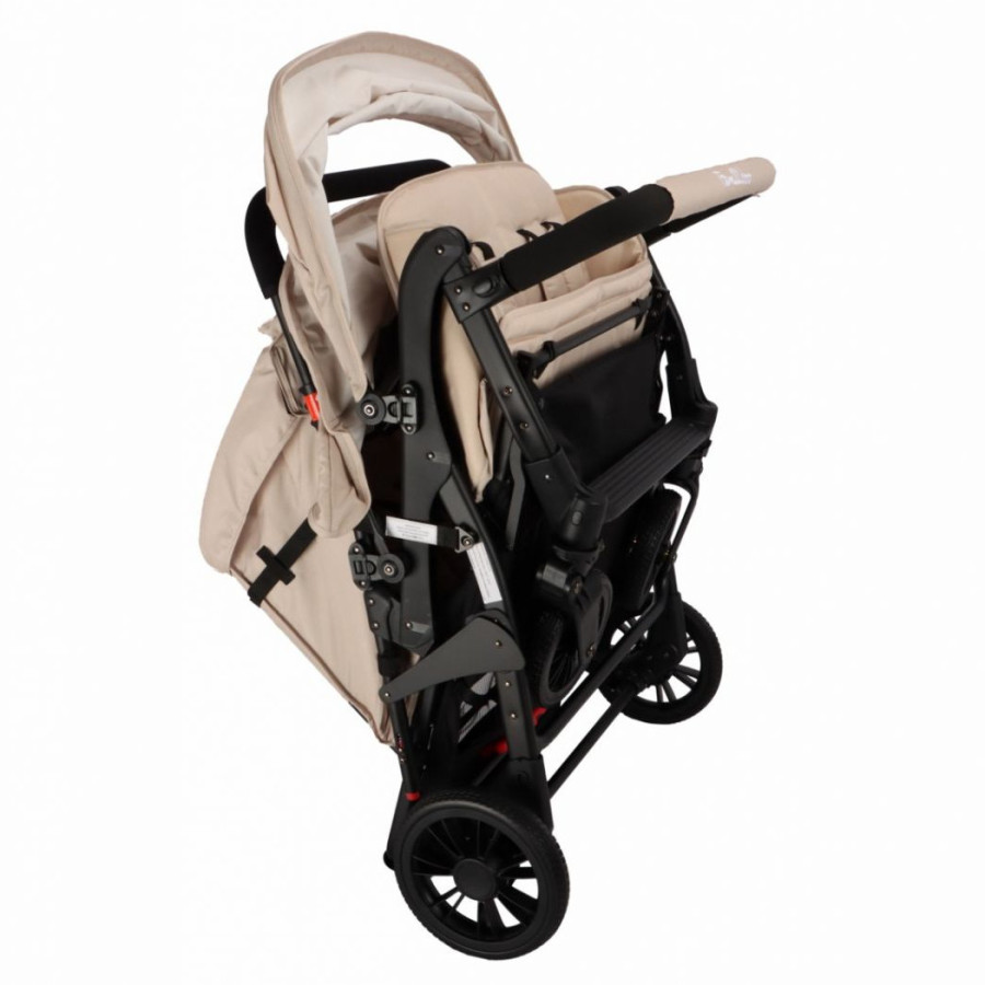 Wózek spacerowy do żłobka Lidoo Lite Sand 4-osobowy / Familidoo