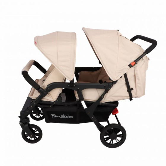 Wózek spacerowy do żłobka Lidoo Lite Sand 4-osobowy / Familidoo