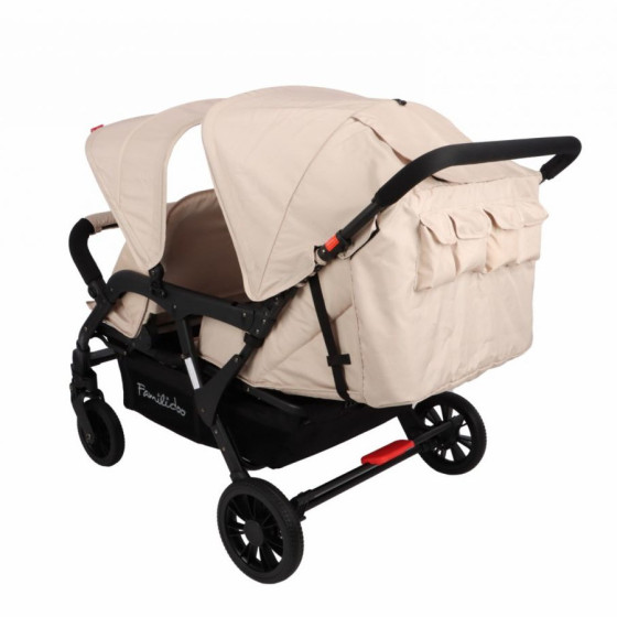 Wózek spacerowy do żłobka Lidoo Lite Sand 4-osobowy / Familidoo