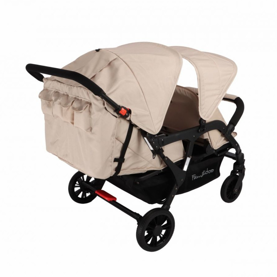 Wózek spacerowy do żłobka Lidoo Lite Sand 4-osobowy / Familidoo
