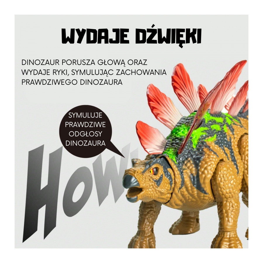 Zdalnie sterowany dinozaur Stegozaur RC / Woopie