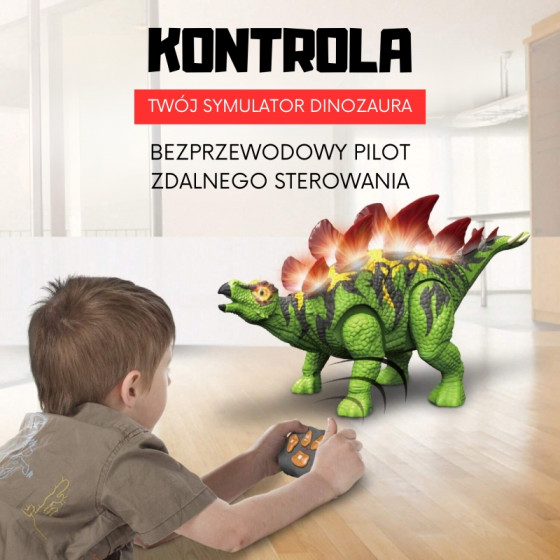 Zdalnie sterowany dinozaur Stegozaur RC / Woopie